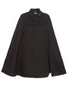 Givenchy Button-down Denim Cape