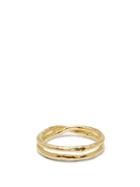 Matchesfashion.com Pearls Before Swine - Double Band Textured Gold Plated Ring - Mens - Gold