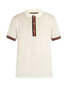 Paul Smith Striped-placket Cotton Polo Shirt