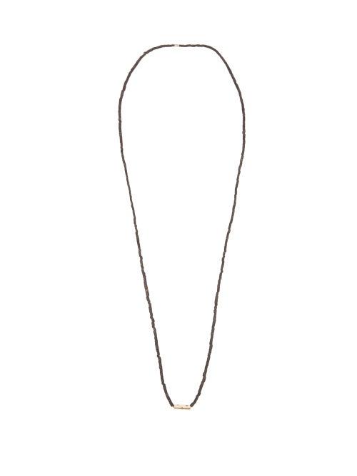 Matchesfashion.com Luis Morais - Sapphire & 14kt Gold Necklace - Mens - Gold Multi