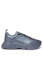 Dolce & Gabbana - Daymaster Leather Trainers - Mens - Blue