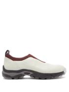 A-cold-wall* - Dirt Moc Suede And Neoprene Trainers - Mens - Cream