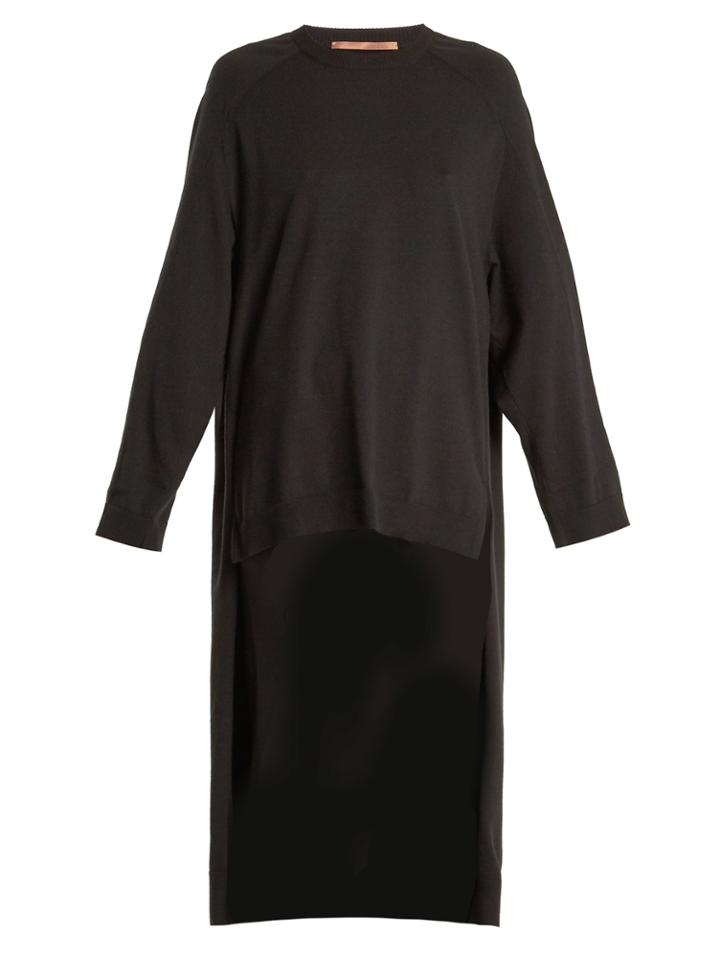 Summa Step-hem Cashmere-blend Sweater