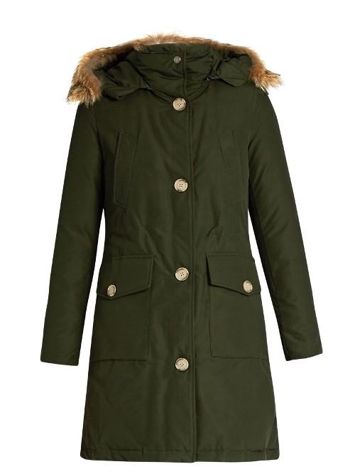 Woolrich John Rich & Bros. Arctic Long Fur-trimmed Cotton-blend Canvas Parka