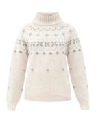 Matchesfashion.com Bogner - Sina Fair Isle Cashmere Sweater - Womens - Beige Print