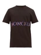 Matchesfashion.com 2 Moncler 1952 - Logo Print Cotton Jersey T Shirt - Mens - Black