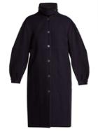 Matchesfashion.com See By Chlo - City Wool Blend Overcoat - Womens - Navy