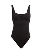 Matchesfashion.com Eres - Pop Line Up Button Embellished Swimsuit - Womens - Black