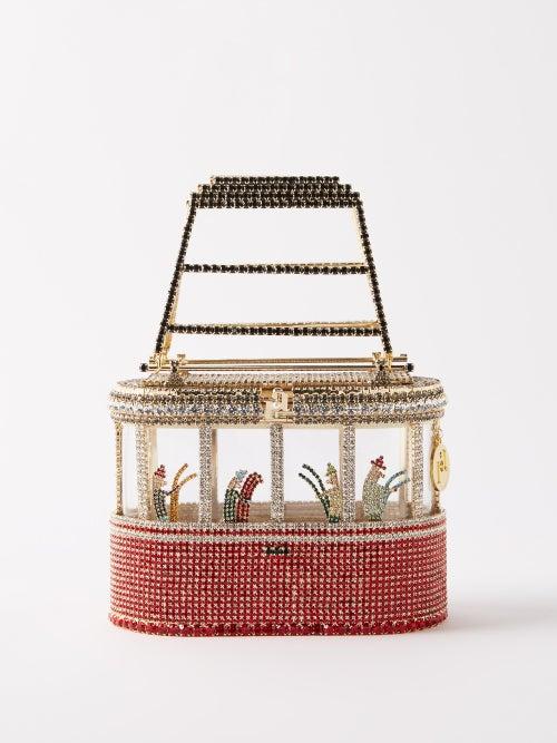 Rosantica - Monte Bianco Crystal-embellished Handbag - Womens - Red Multi