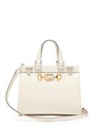 Matchesfashion.com Gucci - Zumi Small Top-handle Leather Handbag - Womens - White