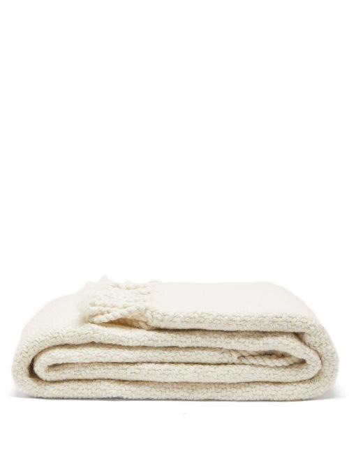 Matchesfashion.com Aessai - Lima Hand-woven Baby-alpaca Twill Blanket - Cream