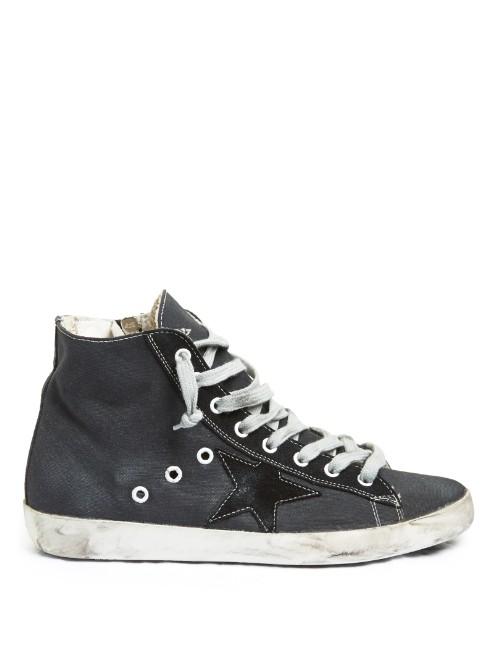 Golden Goose Deluxe Brand Francy High-top Canvas Trainers