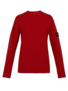 Matchesfashion.com Stone Island - Reverse Loopback Cotton T Shirt - Mens - Burgundy