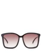 Matchesfashion.com Le Specs - It Aint Baroque Square Frame Acetate Sunglasses - Womens - Black