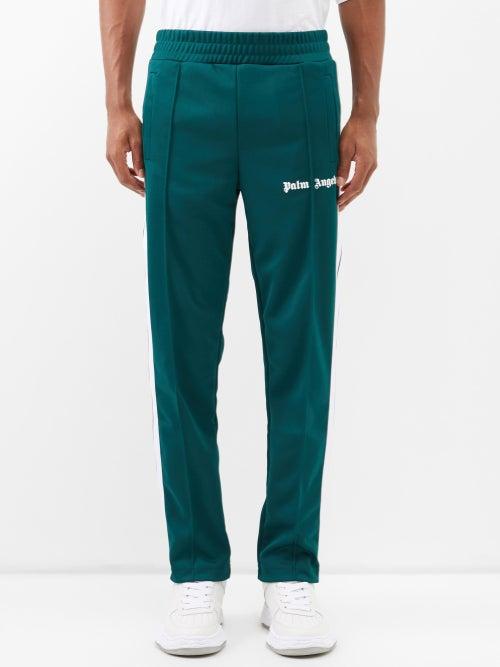 Palm Angels - Logo-print Track Pants - Mens - Green White