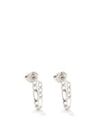 Bottega Veneta - Chain-link Sterling-silver Hoop Earrings - Womens - Silver
