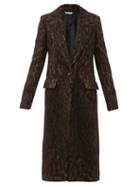 Matchesfashion.com Marina Moscone - Single-breasted Leopard-print Coat - Womens - Multi