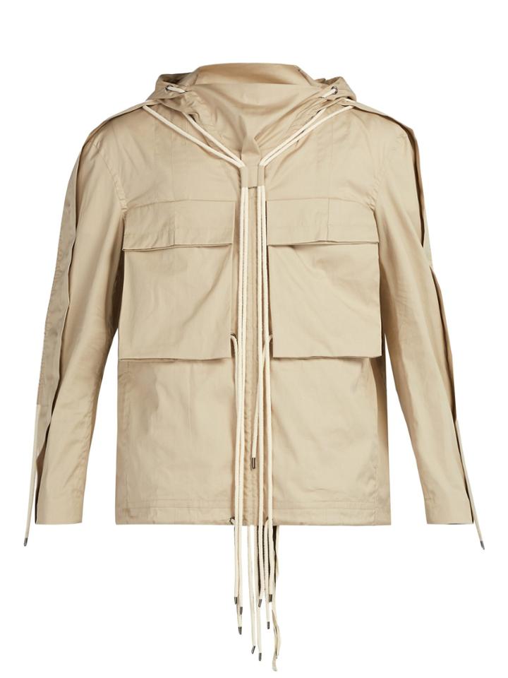Craig Green Drawstring Hooded Cotton Shirt