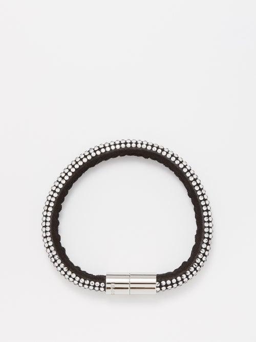 Isabel Marant - Crystal-embellished Velour Bracelet - Womens - Crystal
