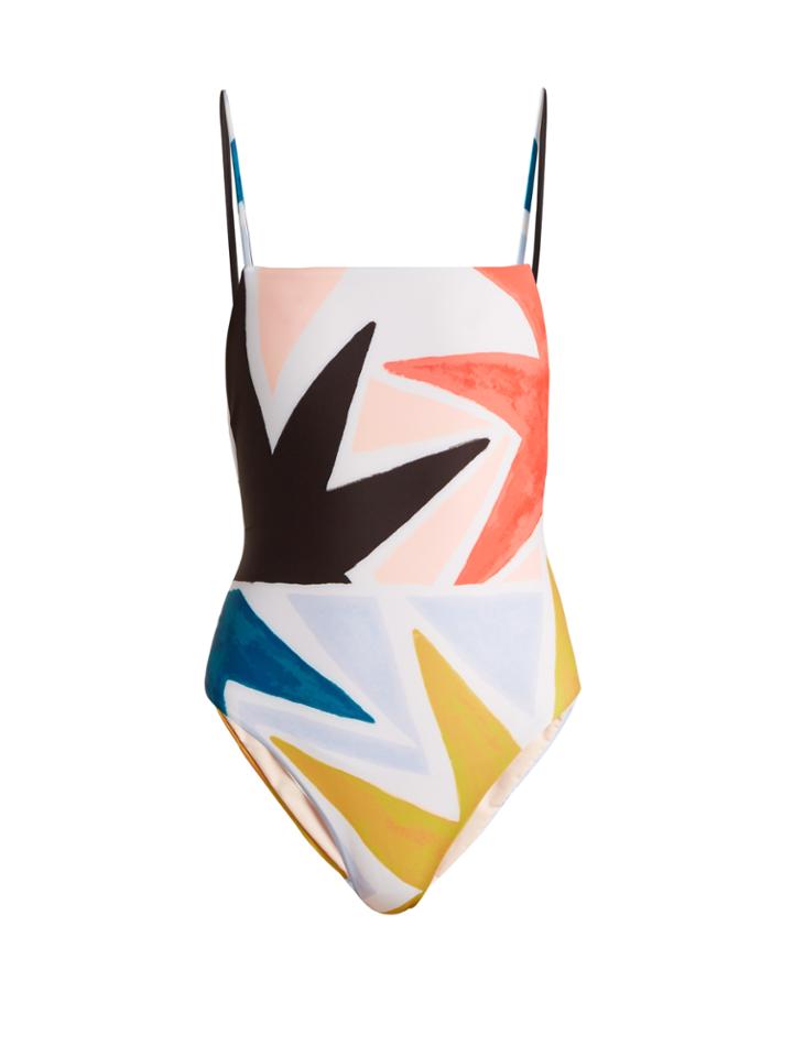 Mara Hoffman Superstar-print Swimsuit