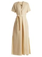 Lisa Marie Fernandez Pleated Linen Kaftan