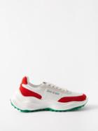 Casablanca - Atlantis Mesh And Suede Trainers - Mens - White Red