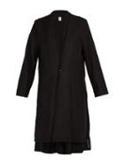 Matchesfashion.com Sasquatchfabrix - Two Layered Wool Blend Coat - Mens - Black