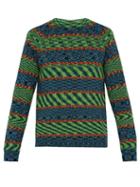 Matchesfashion.com Missoni - Cotton Crew Neck Sweater - Mens - Green Multi