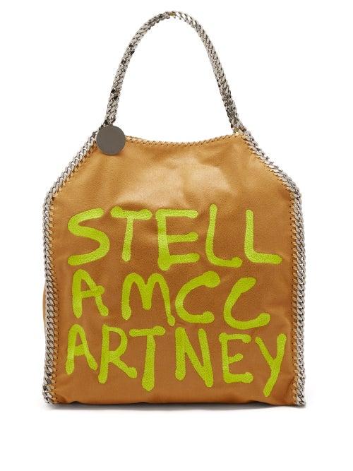 Stella Mccartney - X Ed Curtis Falabella Large Faux-leather Tote Bag - Womens - Tan Multi