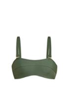 Matchesfashion.com Bower - Kit Bandeau Bikini Top - Womens - Dark Green