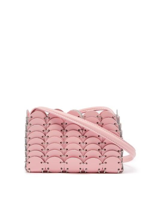 Paco Rabanne - Pacoio Mini Leather Cross-body Bag - Womens - Pink