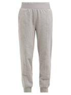 Matchesfashion.com Adidas By Stella Mccartney - Essential Cotton Blend Jersey Track Pants - Womens - Grey