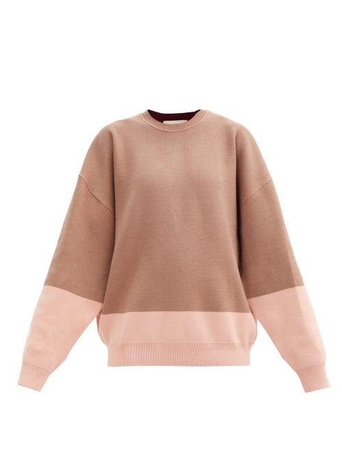 Matchesfashion.com Roksanda - Karuo Colour-block Sweater - Womens - Brown Multi
