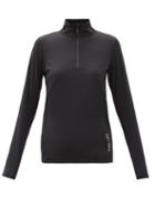 Matchesfashion.com Bogner Fire+ice - Margo Quarter-zip Jersey Base-layer Top - Womens - Black