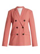 Tibi Double-breasted Twill Blazer