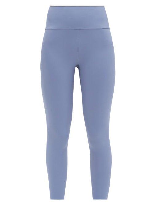 Matchesfashion.com Vaara - Ria High-rise Cropped Leggings - Womens - Blue White