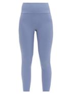 Matchesfashion.com Vaara - Ria High-rise Cropped Leggings - Womens - Blue White