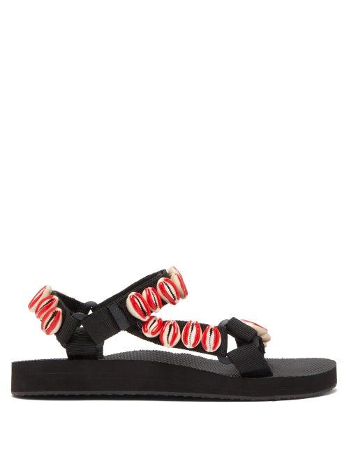 Matchesfashion.com Midnight 00 - Ruched Satin And Foam Sandals - Womens - Light Pink