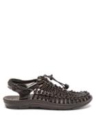 Keen - Uneek Drawstring Leather Sandals - Mens - Black