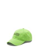 Ganni - Logo-embroidered Organic-cotton Baseball Cap - Womens - Green