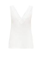 Matchesfashion.com Asceno - Lillie V-neck Linen Top - Womens - White