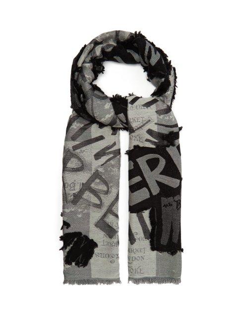 Matchesfashion.com Burberry - Fil Coup Scarf - Mens - Black