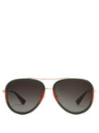 Gucci Bi-colour Aviator Sunglasses