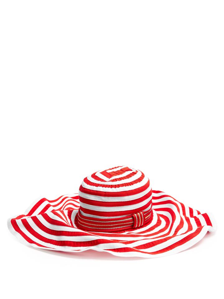 Missoni Mare Striped Cotton-blend Wide-brim Hat