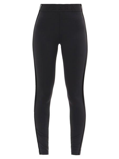 Matchesfashion.com Vaara - Aubrey Logo-waistband Technical-jersey Leggings - Womens - Black