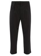 Y-3 - Cropped Wool-blend Straight-leg Trousers - Mens - Black