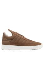 Filling Pieces Padded Low-top Suede Trainers