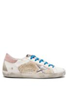 Matchesfashion.com Golden Goose - Superstar Shearling-trimmed Leather Trainers - Womens - Beige White