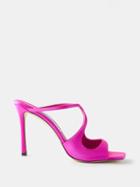 Jimmy Choo - Anise 95 Satin Sandals - Womens - Pink