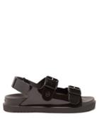 Ladies Shoes Gucci - Gg Buckled Rubber Sandals - Womens - Black
